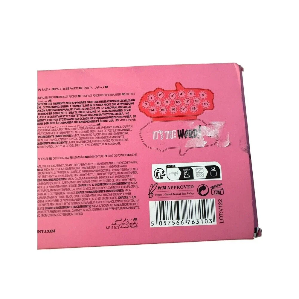 Makeup Revolution X Grease is the word ‎ eyeshadow palette NIB